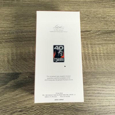 LOT 211M: Star Wars Darth Vader Action Figure & Hallmark Keepsake Ornaments w/ Boxes - Yoda, The Child, Obi-Wan & Drink Serving...