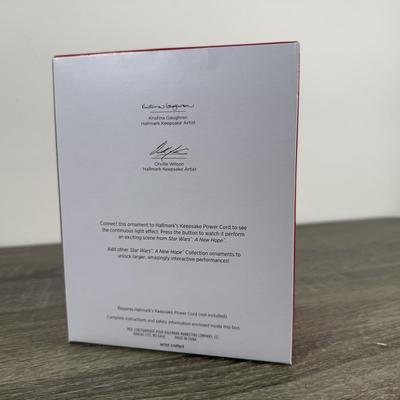 LOT 211M: Star Wars Darth Vader Action Figure & Hallmark Keepsake Ornaments w/ Boxes - Yoda, The Child, Obi-Wan & Drink Serving...