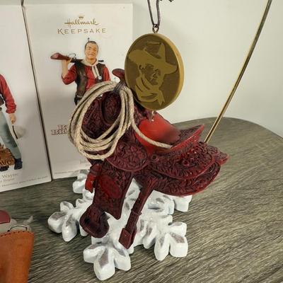 LOT 212M: Collection of John Wayne Ornaments - Hallmark Keepsake & More
