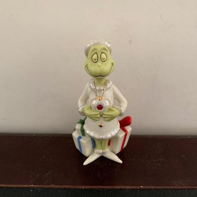 LOT 223 M: Lenox Collection: Electric Blow Out The Lights Santa, Cardinal, & The Grinch Ornaments