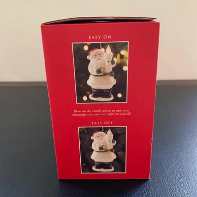 LOT 223 M: Lenox Collection: Electric Blow Out The Lights Santa, Cardinal, & The Grinch Ornaments