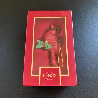 LOT 223 M: Lenox Collection: Electric Blow Out The Lights Santa, Cardinal, & The Grinch Ornaments