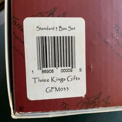 LOT 224 M: 3 Kings Collection Simonetti Fonttanini Resin Figures, Three Kings Gifts Ornaments, The Gifts Of Christmas Display Boxes,...