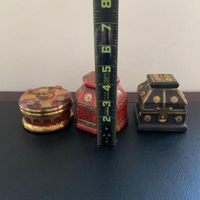 LOT 224 M: 3 Kings Collection Simonetti Fonttanini Resin Figures, Three Kings Gifts Ornaments, The Gifts Of Christmas Display Boxes,...