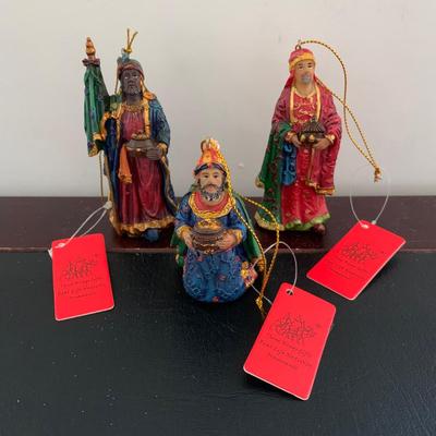 LOT 224 M: 3 Kings Collection Simonetti Fonttanini Resin Figures, Three Kings Gifts Ornaments, The Gifts Of Christmas Display Boxes,...