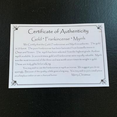 LOT 224 M: 3 Kings Collection Simonetti Fonttanini Resin Figures, Three Kings Gifts Ornaments, The Gifts Of Christmas Display Boxes,...