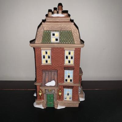 LOT 227 M: Department 56 Dickens Village Series "48 Doughty St. Home Of Charles Dickens" & "Sir John Falstaff Inn"