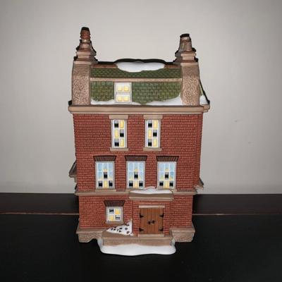 LOT 227 M: Department 56 Dickens Village Series "48 Doughty St. Home Of Charles Dickens" & "Sir John Falstaff Inn"