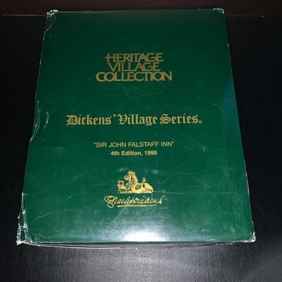 LOT 227 M: Department 56 Dickens Village Series "48 Doughty St. Home Of Charles Dickens" & "Sir John Falstaff Inn"