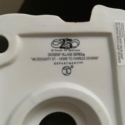 LOT 227 M: Department 56 Dickens Village Series "48 Doughty St. Home Of Charles Dickens" & "Sir John Falstaff Inn"