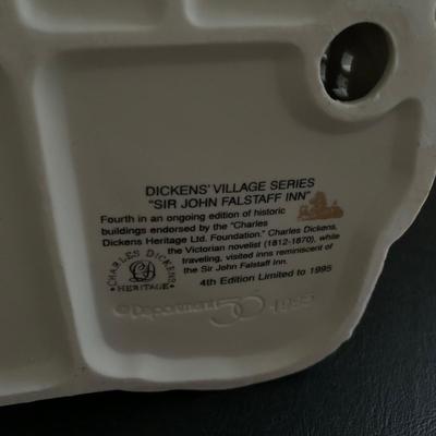 LOT 227 M: Department 56 Dickens Village Series "48 Doughty St. Home Of Charles Dickens" & "Sir John Falstaff Inn"