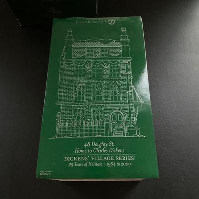 LOT 227 M: Department 56 Dickens Village Series "48 Doughty St. Home Of Charles Dickens" & "Sir John Falstaff Inn"