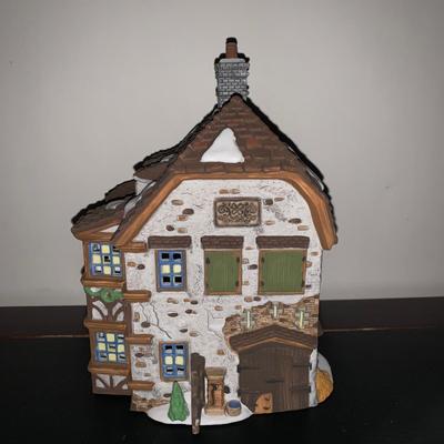 LOT 227 M: Department 56 Dickens Village Series "48 Doughty St. Home Of Charles Dickens" & "Sir John Falstaff Inn"