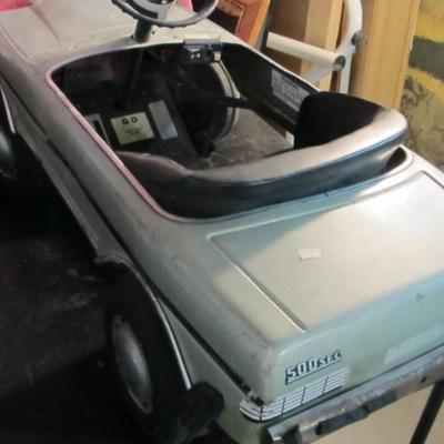 Retro Vintage Mercedes Benz 500 Sec Convertible Kids Toy Electric Car