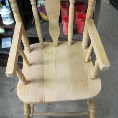 Vintage Wooden High Chair