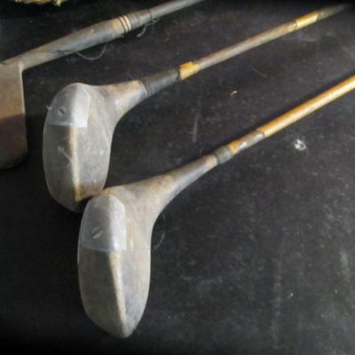 Vintage Sporting Equipment Vintage Golf Clubs Spalding Rackets