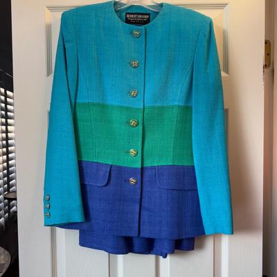 443 Vintage 3pc Silk Suit by Herbert Grossman Size Sm