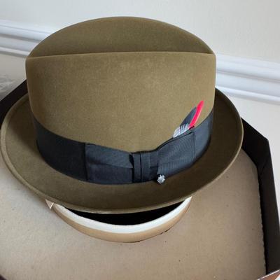 445 Vintage KNOX Fedora Hat with Original Box