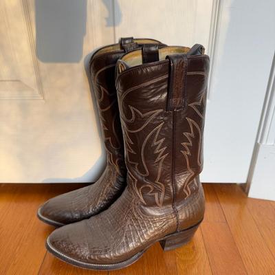 446 Pair of Vintage Leather Women's Cowboy Boots Size 8