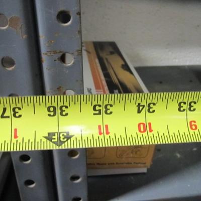 Pair Of Metal Display Shelves Approx 36" x 12" x 85" Choice 2