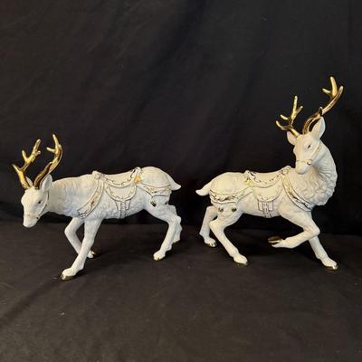 Grandeur Noel Porcelain Santa & Sleigh Set (B4-HS)
