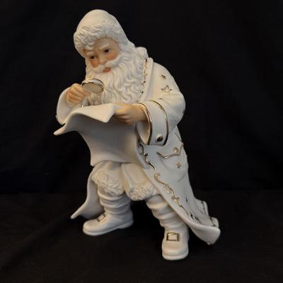 Grandeur Noel Porcelain Santa & Sleigh Set (B4-HS)