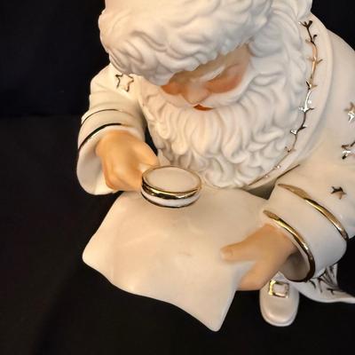 Grandeur Noel Porcelain Santa & Sleigh Set (B4-HS)