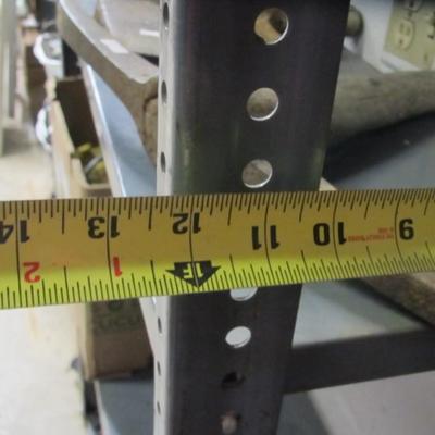 Pair Of Metal Display Shelves Approx 36" x 12" x 85" Choice 4