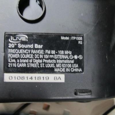 Frazier Model F1130 Yorx Model S-200 ILive 20" Sound Bar