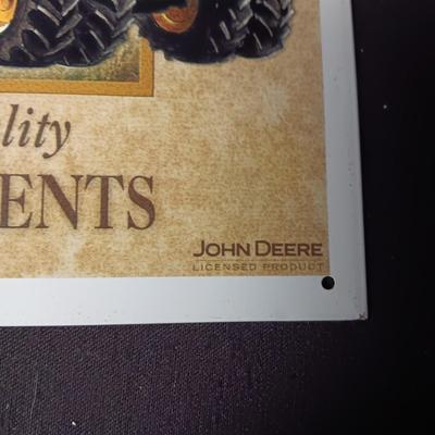 JOHN DEERE TIN SIGN
