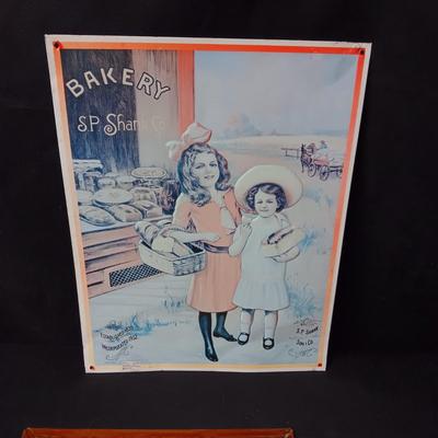 THICK METAL COCKTAILS SIGN AND TIN BAKERY SP SHANE CO SIGN