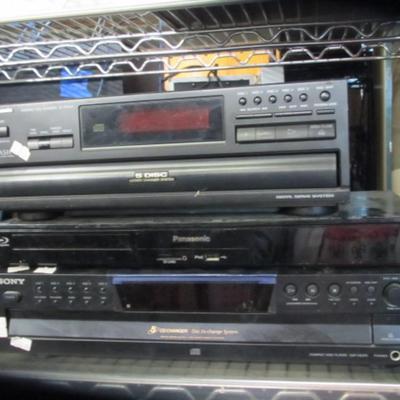 SONY Compact Disc Player CDP-CE375 Blu Ray Disc Panasonic Compact Disc Changer SL-PD349