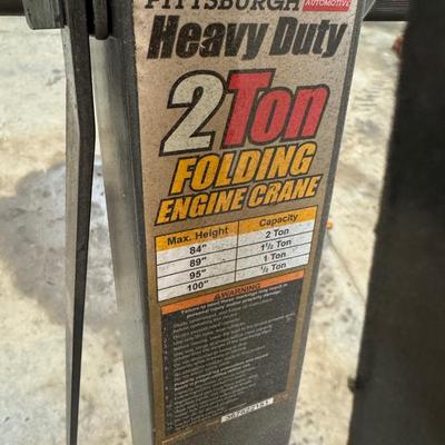 PITTSBURG AUTOMOTIVE HEAVY DUTY ENGINE CRANE