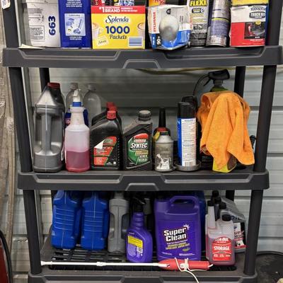 Sale Photo Thumbnail #29: PLASTIC GARAGE SHELF 35X17X70 INCLUDES CONTENTS AS PICTURED 