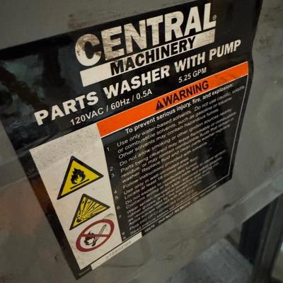 CENTRAL MACHINARY PARTS WASHER W/PUMP
