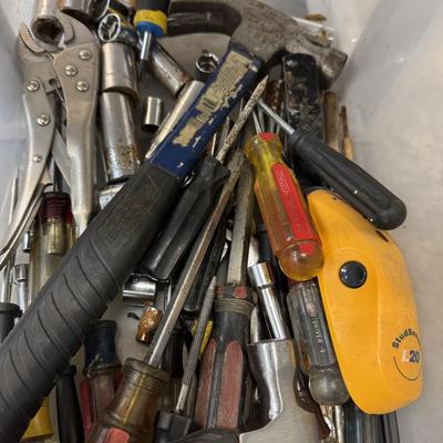 2 DR PLASTIC STORAGE W/TOOLS