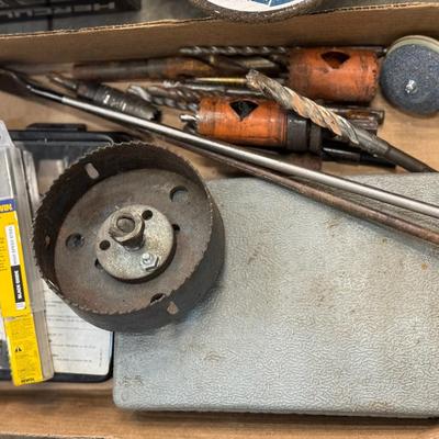 Sale Photo Thumbnail #98: DRILL BIT LOT MISC BITS, hole SAW KIT