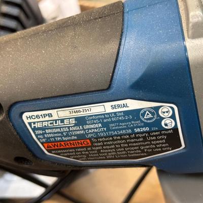 HERCULES CORDLESS ANGLE GRINDER