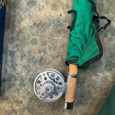 Sale Photo Thumbnail #125: TENNIS, WINDSHEILD BARRIER, ANKLE WEIGHTS, CABELAS FLY FISHING RODS (2)