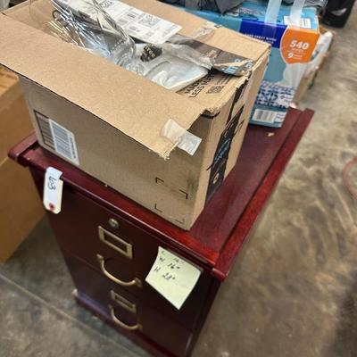 2 DR WOODEN FILE CABINET