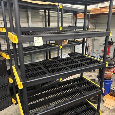 PLASTIC GARAGE SHELVING LOT