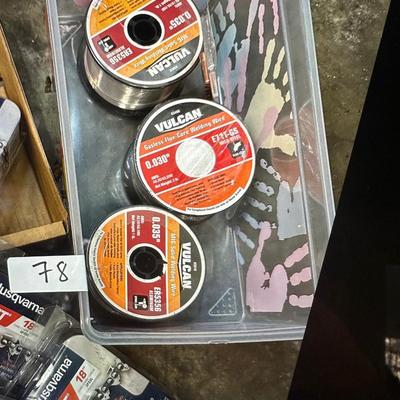 VULCAN WELDING WIRE LOT