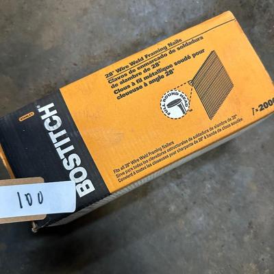 Sale Photo Thumbnail #314: BOSTITCH WIRE 28 DEGREE WIRE WELD FRAMING NAILS 2000 QTY NEW IN BOX 