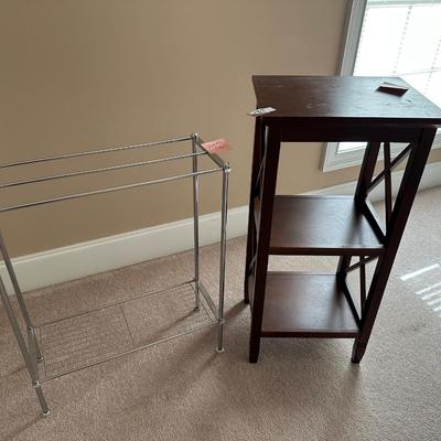 TOWEL RACK AND STAND LOT
