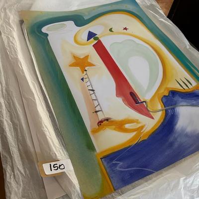 UNFRAMED ART LOT