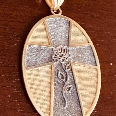 14K SERENITY PRAYER PENDANT