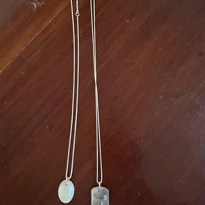 STERLING SILVER NECKLACE LOT