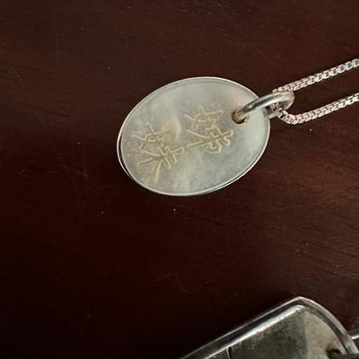 STERLING SILVER NECKLACE LOT