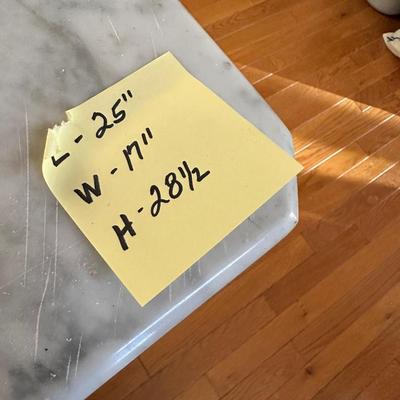 MARBLE TOP EASTLAKE TABLE