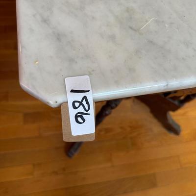 MARBLE TOP EASTLAKE TABLE